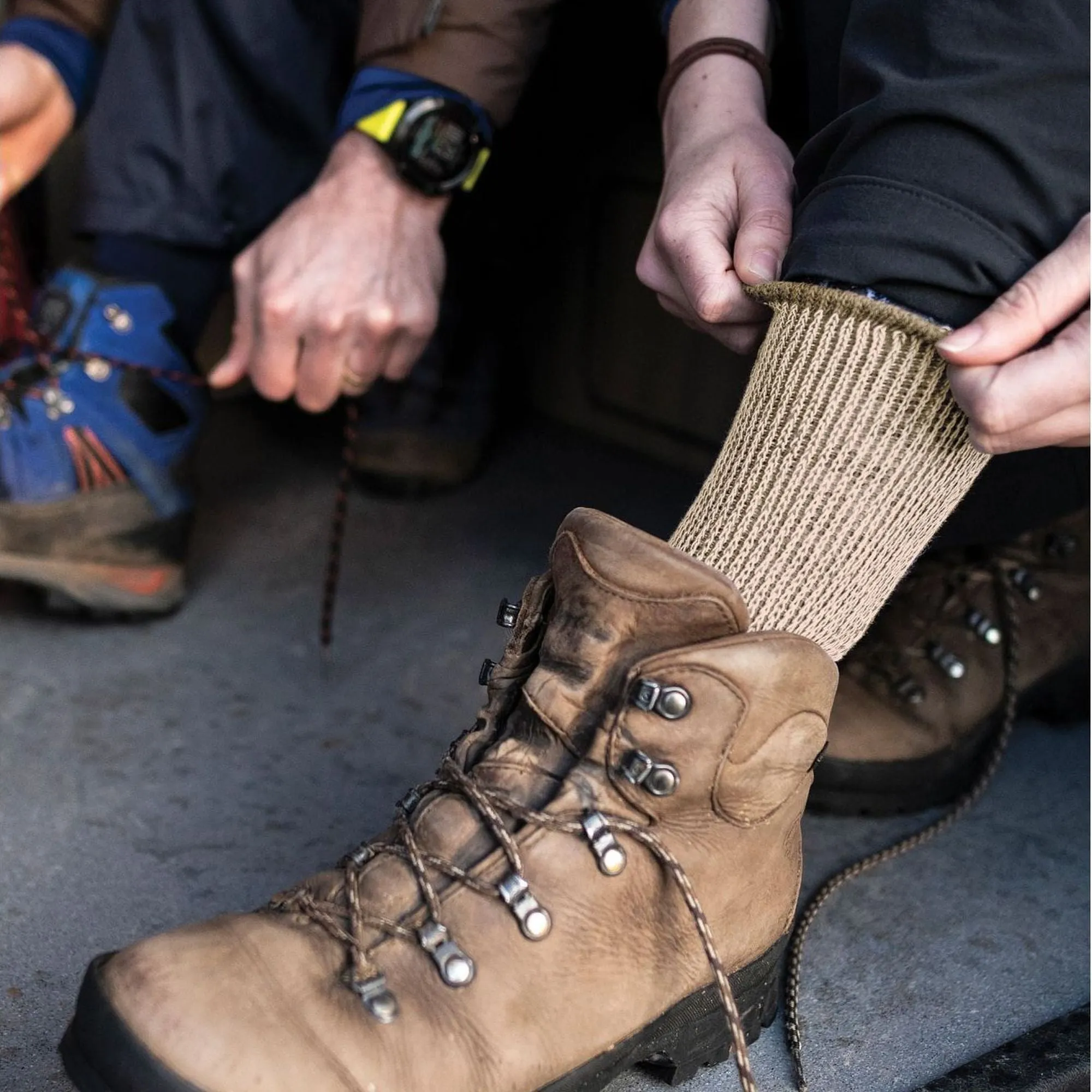 1 Pack Mens Hiking Lightweight Cotton Coolmax Boot Socks