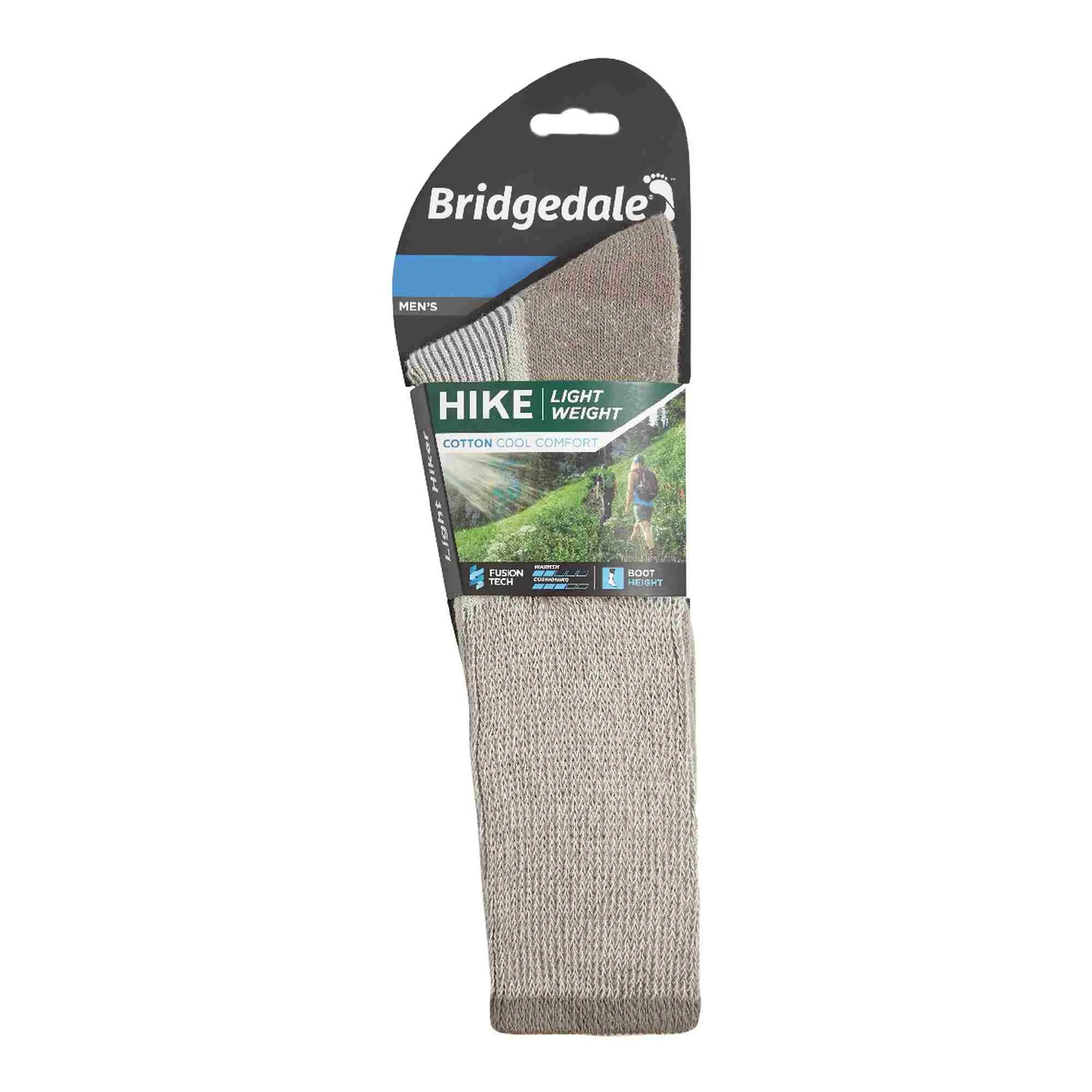 1 Pack Mens Hiking Lightweight Cotton Coolmax Boot Socks