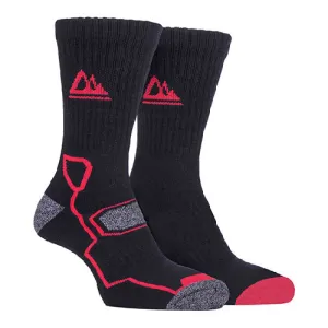 2 Pack Mens Super Soft Bamboo Trekking Hiking Socks for Boots