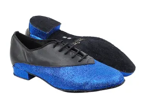 2504 Black Leather_234 Blue Stardust
