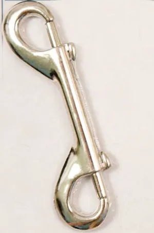 4 3/4" Nickel Plated Double End Snap