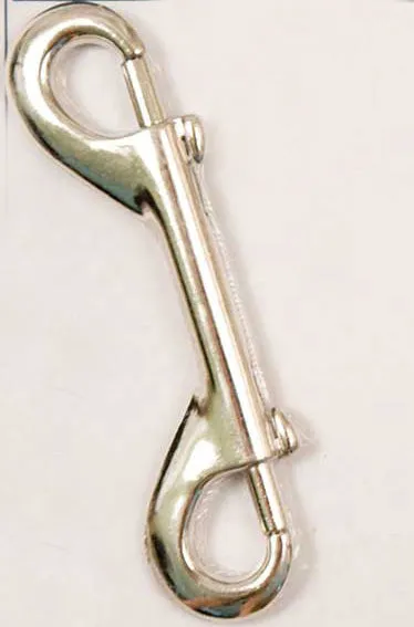 4 3/4" Nickel Plated Double End Snap