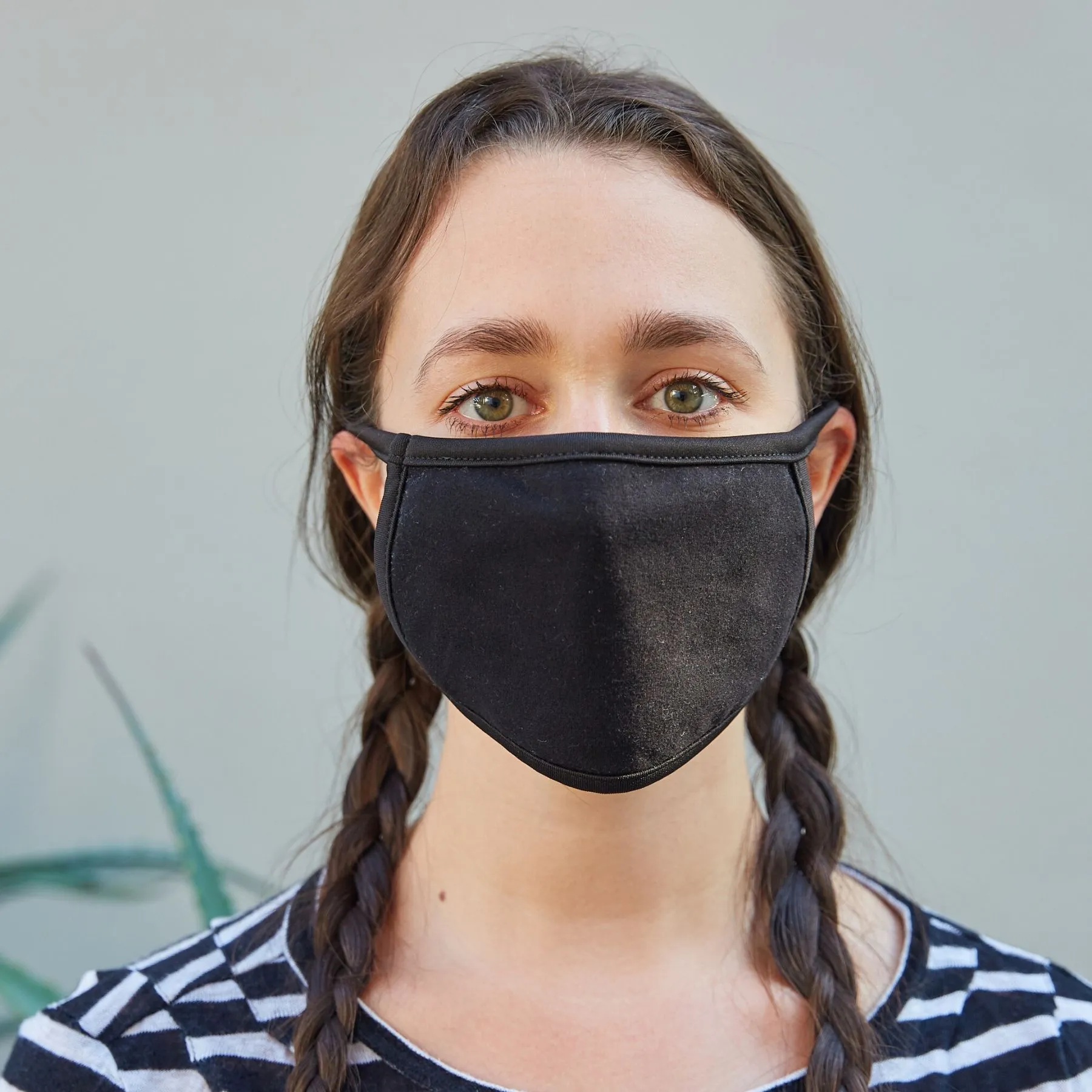 4-Pack Black & Grey Face Masks