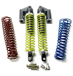 58820T 1/8 Scale RC Alloy Piggyback Shock Absorbers Damper Set 2 Titanium 120mm