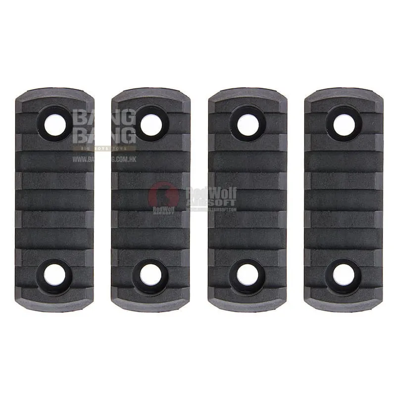 AABB M-LOK Nylon Picatinny Rail Sections 5 Slots - Black