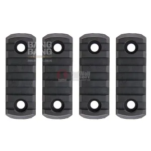 AABB M-LOK Nylon Picatinny Rail Sections 5 Slots - Black
