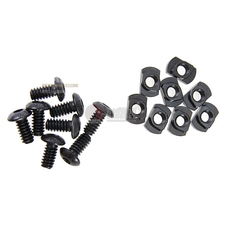 AABB M-LOK Nylon Picatinny Rail Sections 5 Slots - Black