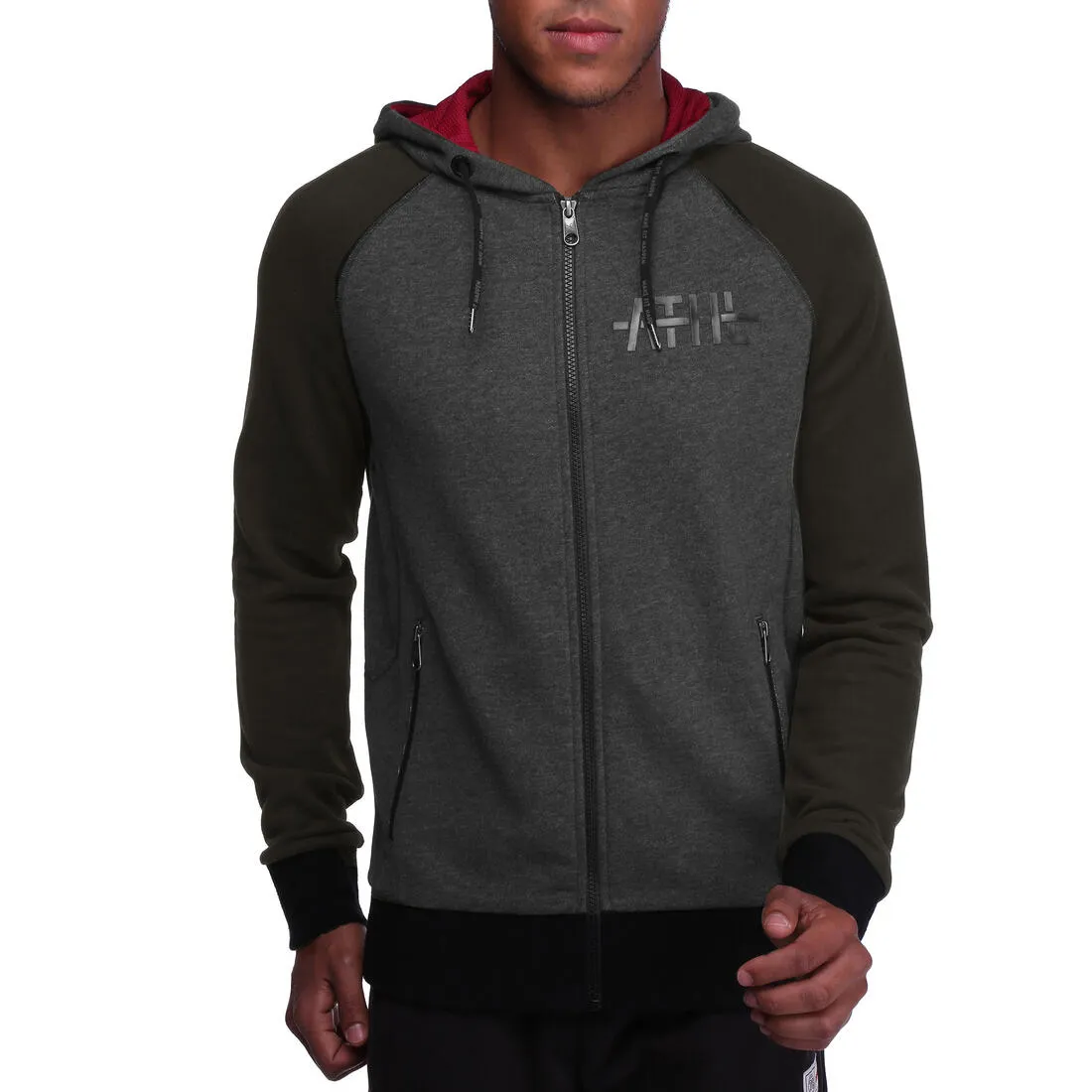 Absorb  Bodybuilding Hooded Jacket - Black/Grey