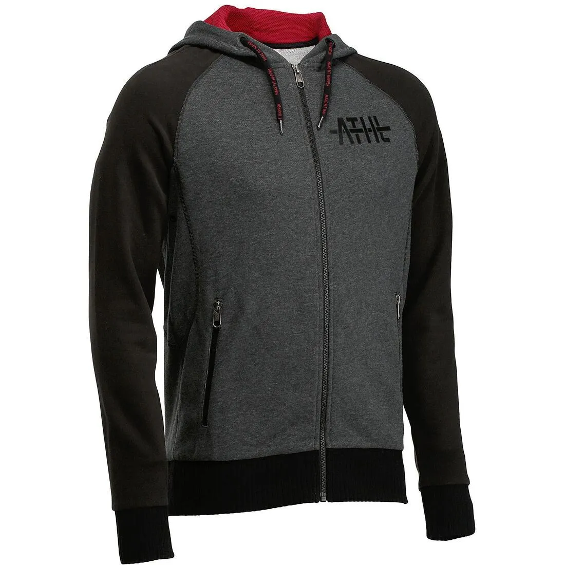Absorb  Bodybuilding Hooded Jacket - Black/Grey