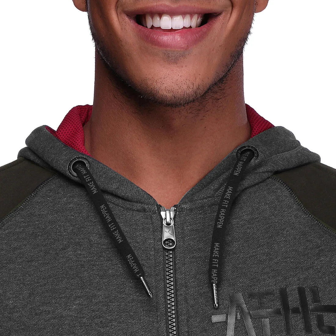 Absorb  Bodybuilding Hooded Jacket - Black/Grey