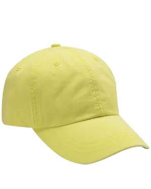 Adams Low-Profile Washed Pigment-Dyed Cap | Neon Yellow