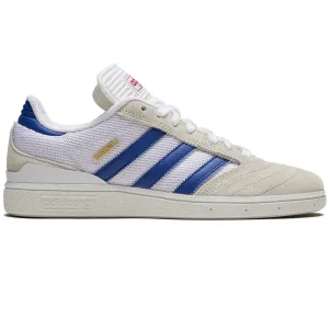Adidas Busenitz Skate Shoe Crystal White/Semi Lucid Blue/Gold Metallic