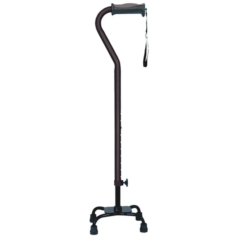 Adjustable Quad Cane for Right or Left Hand Use, Small Base - 1 Each