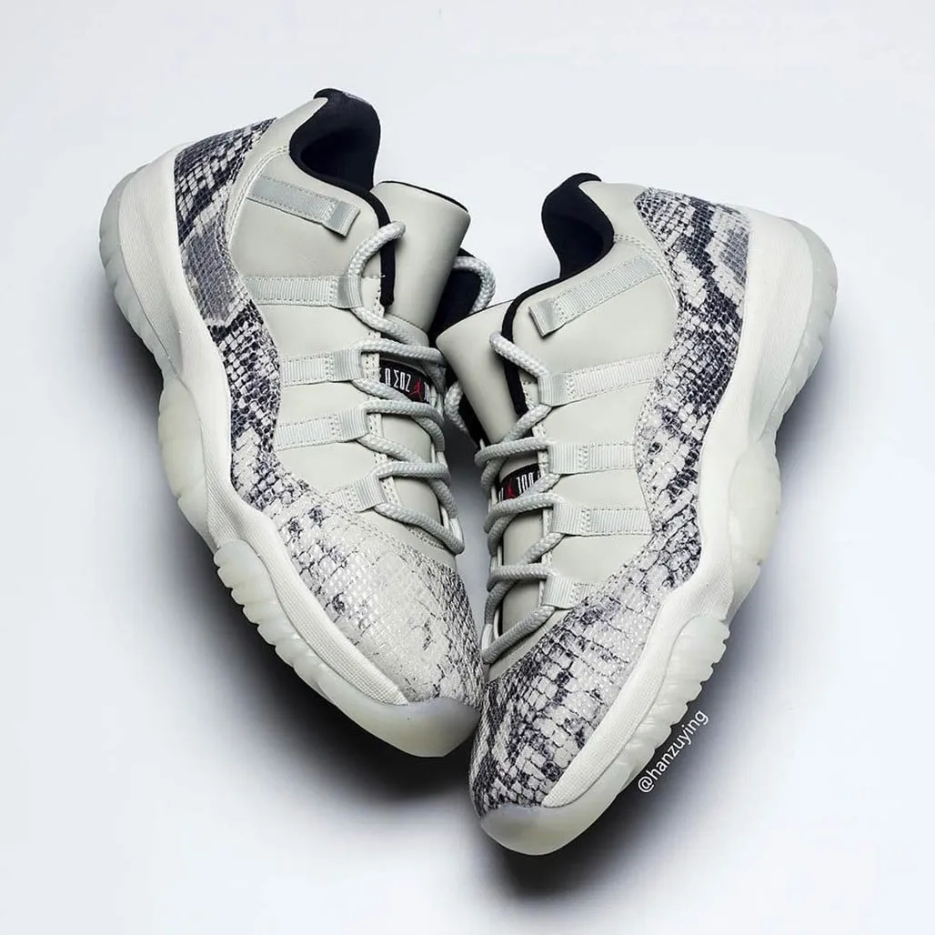 Air Jordan 11 Retro Low Light Bone Snakeskin