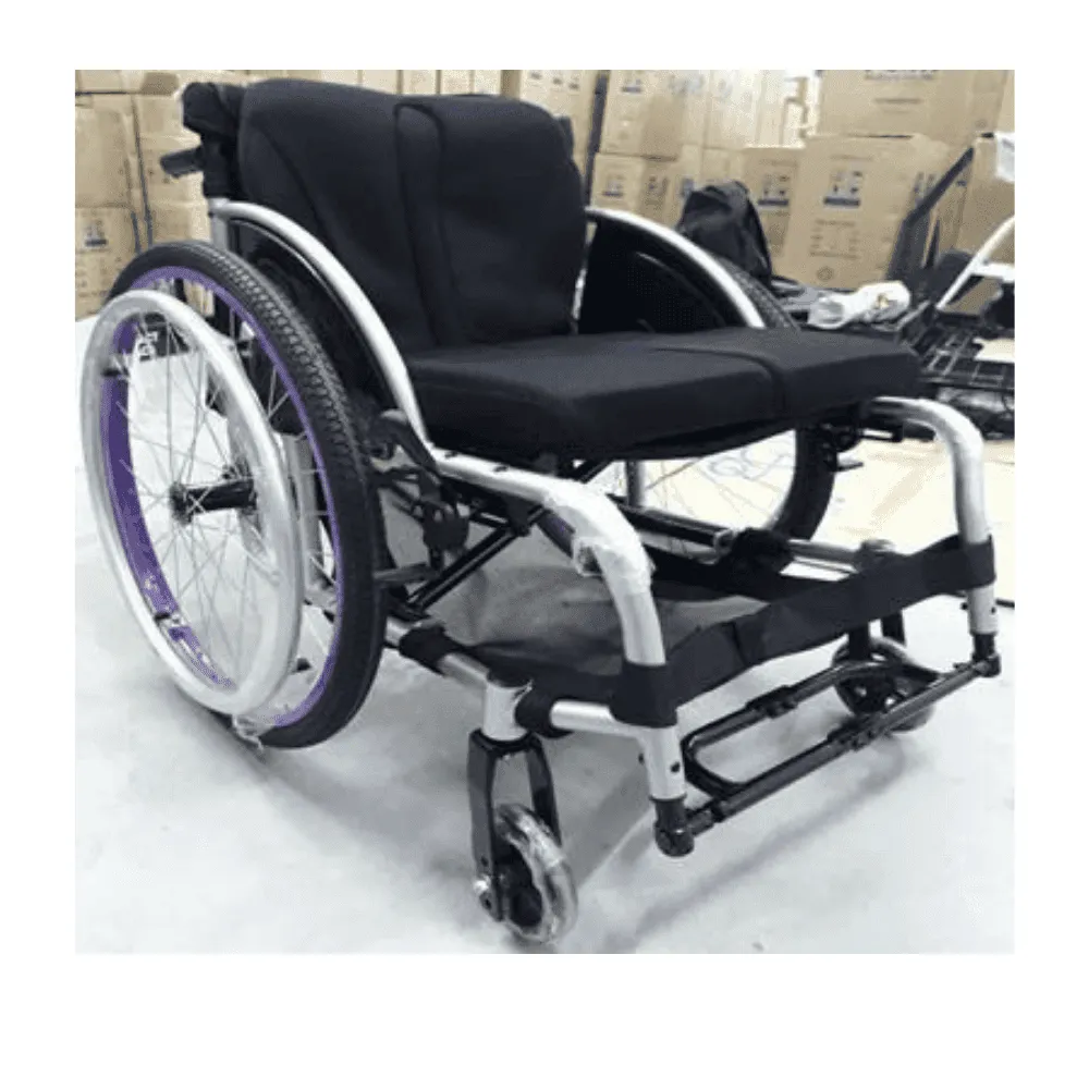 Aluminium Foldable Leisure-Sport Wheelchair Black | Fair