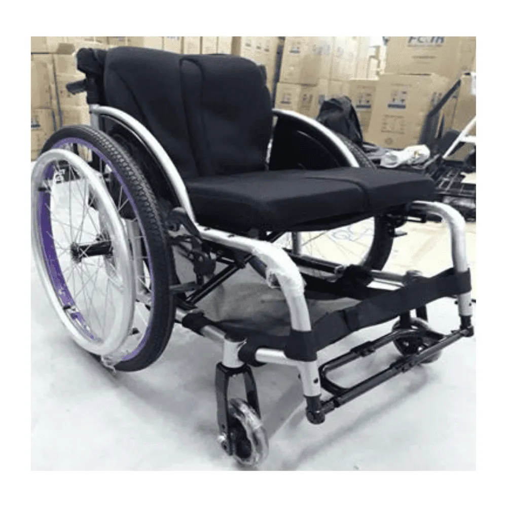 Aluminium Foldable Leisure-Sport Wheelchair Black | Fair