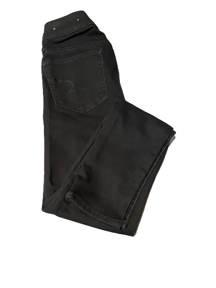 American Eagle Black Super Stretch Super Low Jeggings