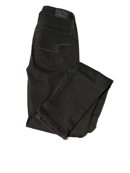 American Eagle Black Super Stretch Super Low Jeggings