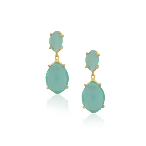 Aqua Crystal Earrings