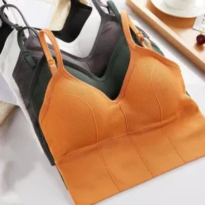 Arabella Stretchy Seamless Padded Sports Bra