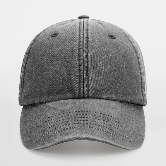 Beechfield - Low Profile Vintage Cap - Adjustable - Vintage Black