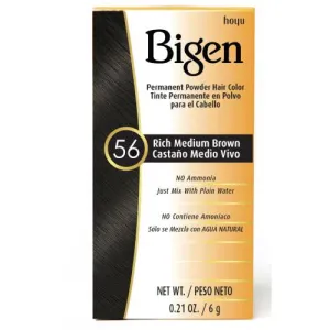 Bigen© Permanent Powder Hair Color 56 Rich Medium Brown