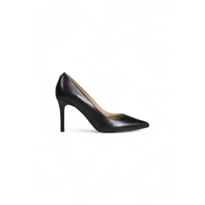 Black Leather Stiletto Heel