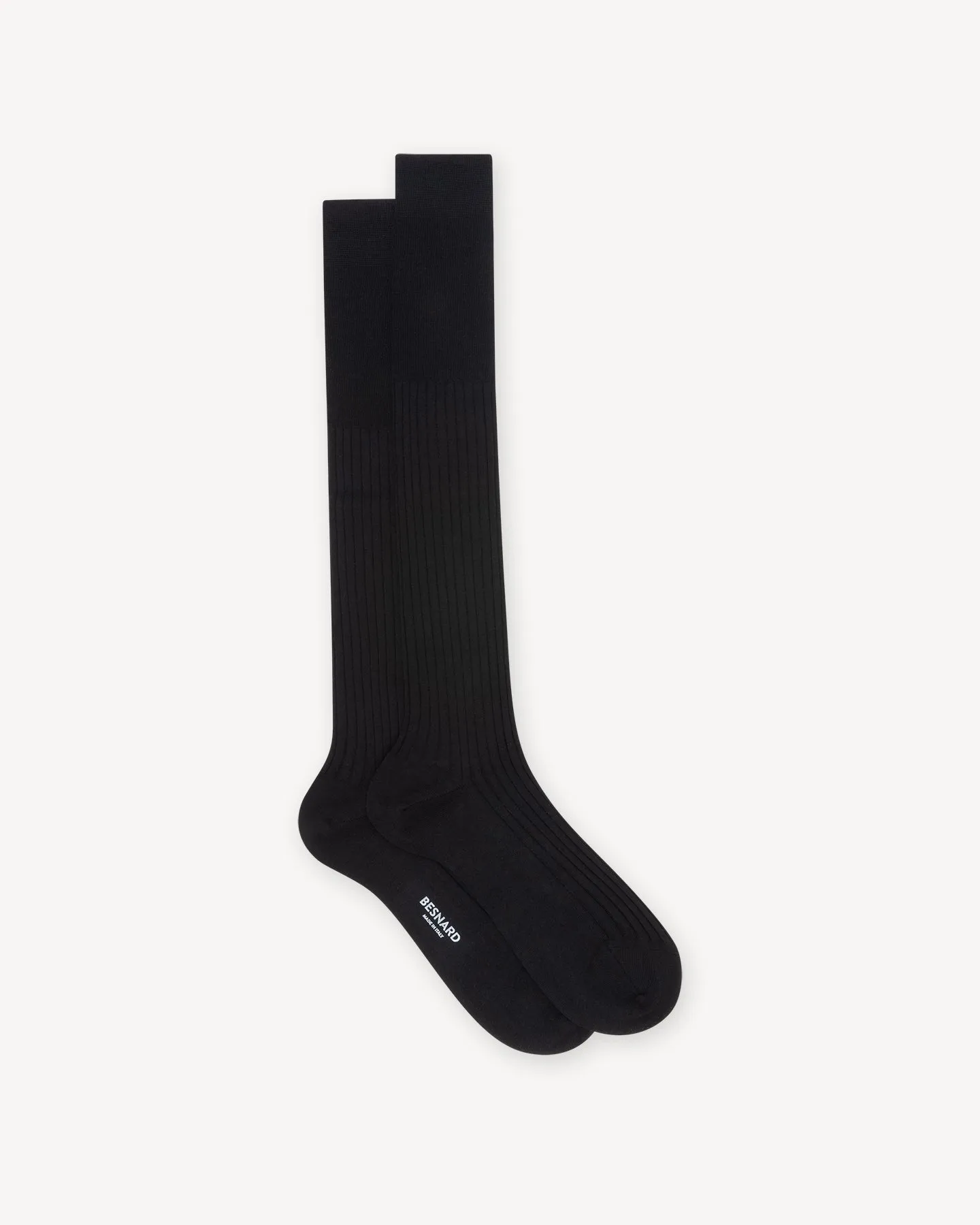 Black Wool Knee High Socks