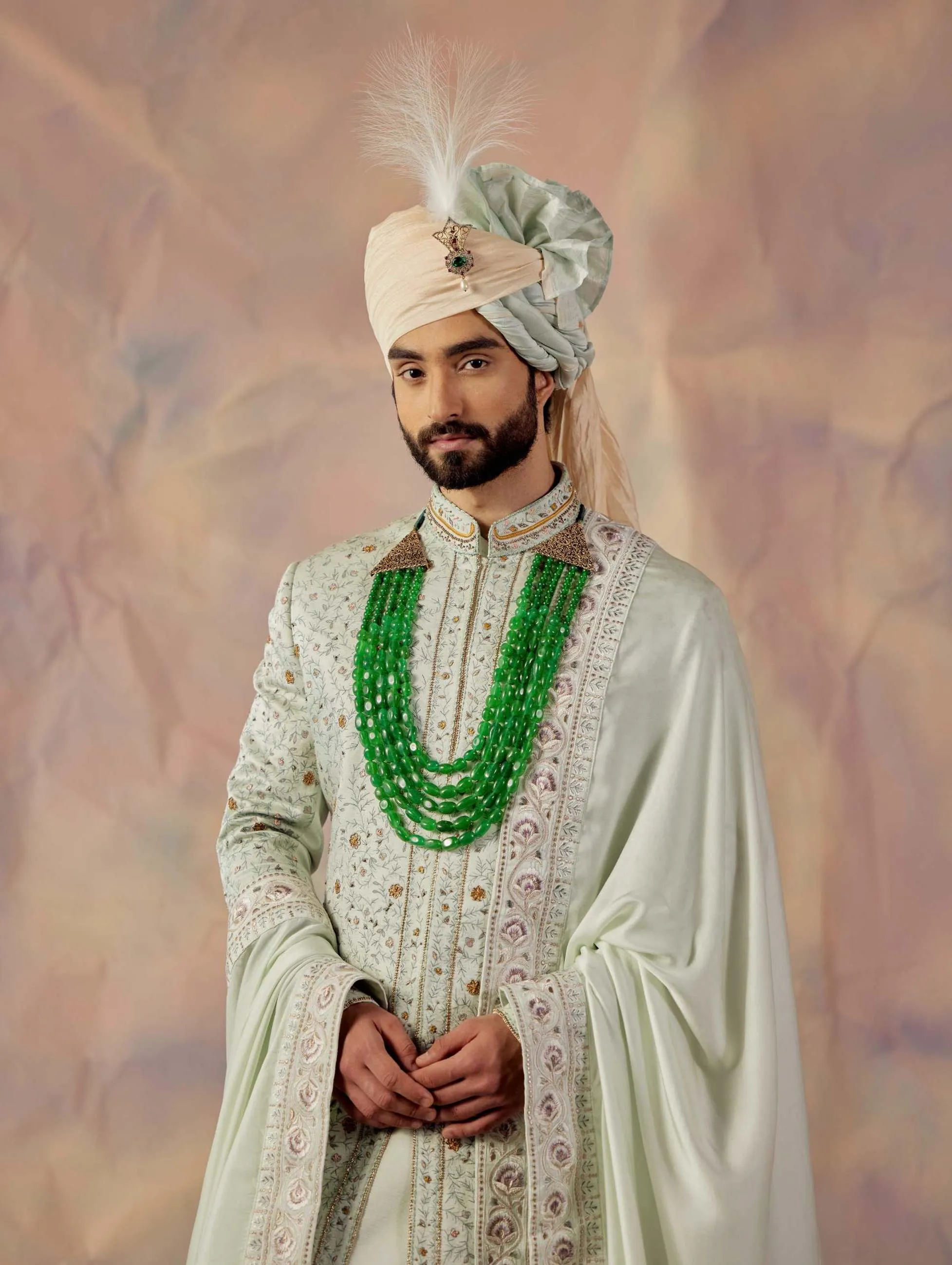 Blue Momentum Sherwani Set