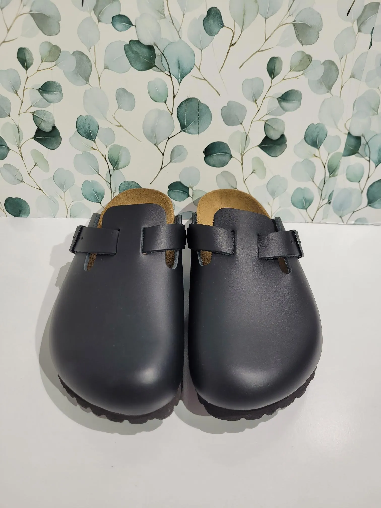 Boston Black Leather Regular by Birkenstock