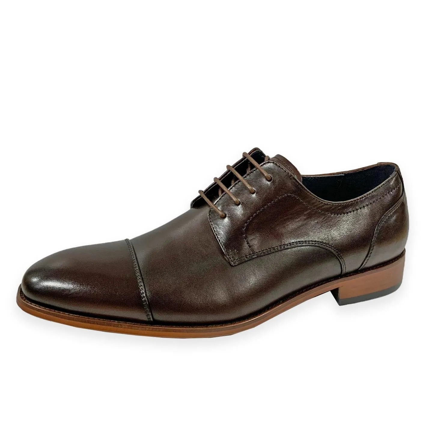 Bowe & Bootmaker Mens Dupont Dark Ale Leather Formal Shoes