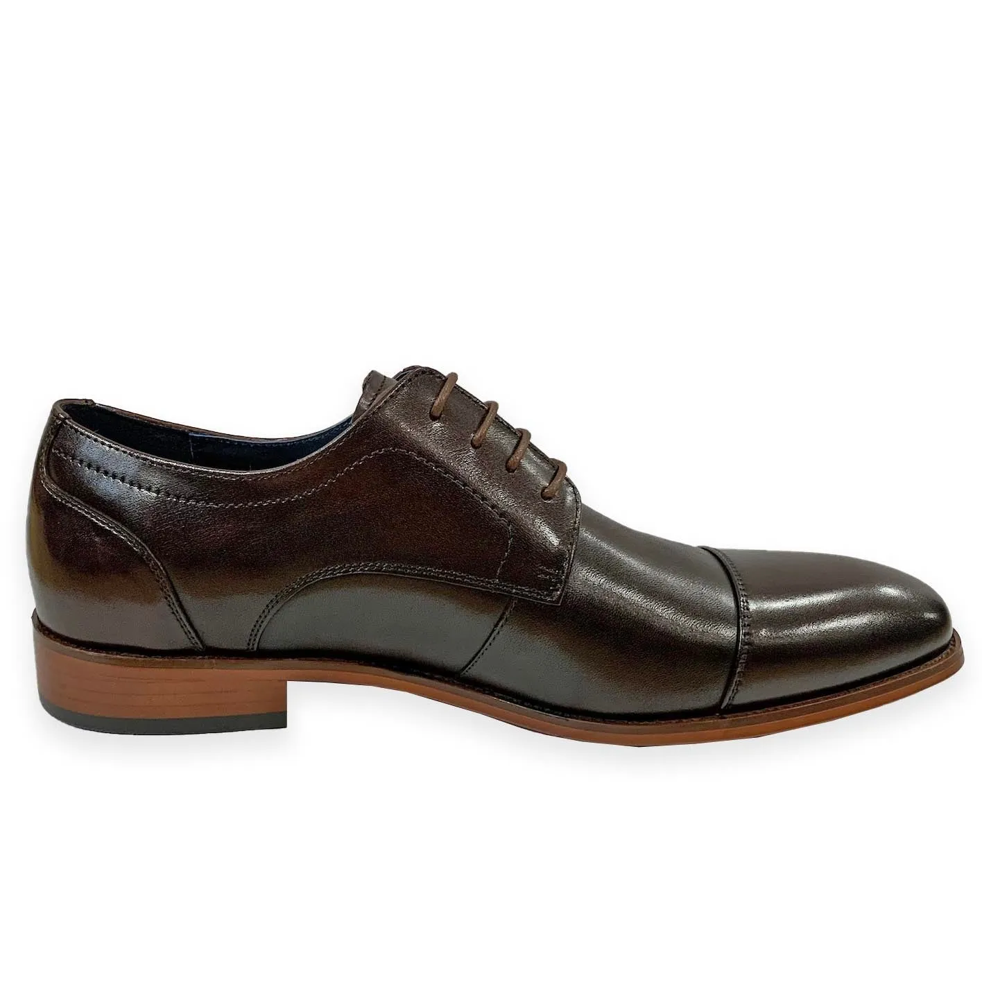 Bowe & Bootmaker Mens Dupont Dark Ale Leather Formal Shoes