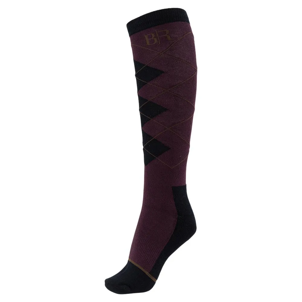 BR Bing Blackberry riding socks
