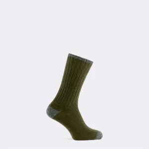 BYRON BOOT SOCK | OLIVE / DERBY