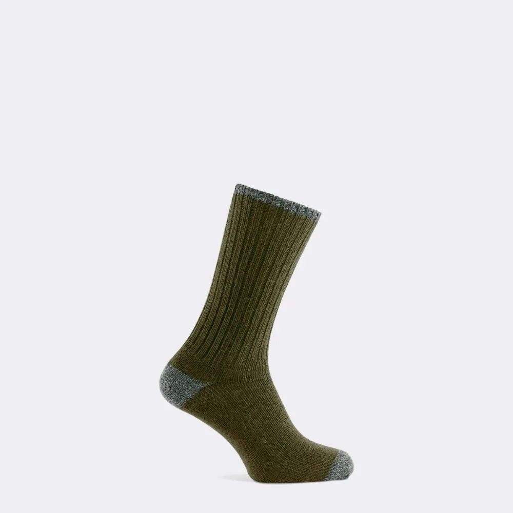 BYRON BOOT SOCK | OLIVE / DERBY