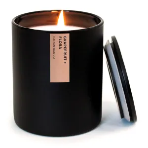 Calyan Matte Black Glass Tumbler Candle