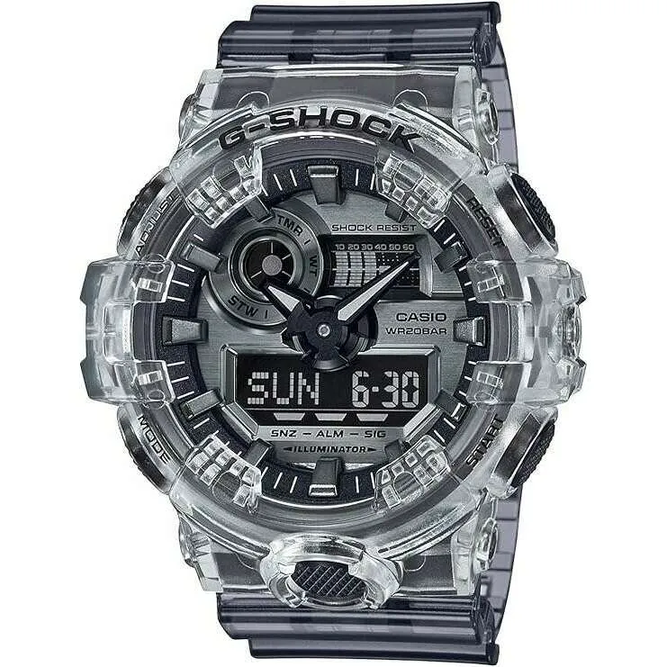 CASIO G-SHOCK CLEAR SKELETON ANALOG DIGITAL MEN WATCH GA-700SK-1A