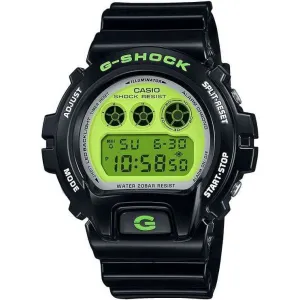 CASIO G-SHOCK CRAZY COLORS 2024 DIGITAL DIAL BLACK & LIME GREEN MEN WATCH DW-6900RCS-1JF