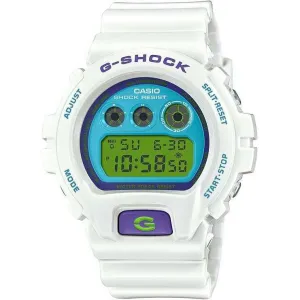 CASIO G-SHOCK CRAZY COLORS 2024 DIGITAL DIAL WHITE & BLUE MEN WATCH DW-6900RCS-7JF