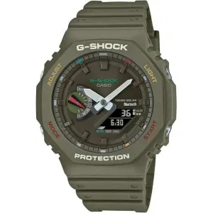 CASIO G-SHOCK DAY-DATE ANALOG DIGITAL DIAL GREEN MEN WATCH GA-B2100FC-3AJF