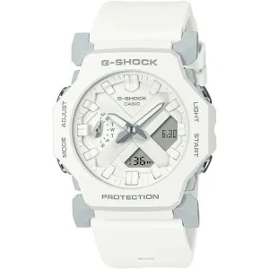CASIO G-SHOCK DAY-DATE ANALOG DIGITAL DIAL RUBBER STRAP ALL WHITE MEN WATCH GA-2300-7AJF