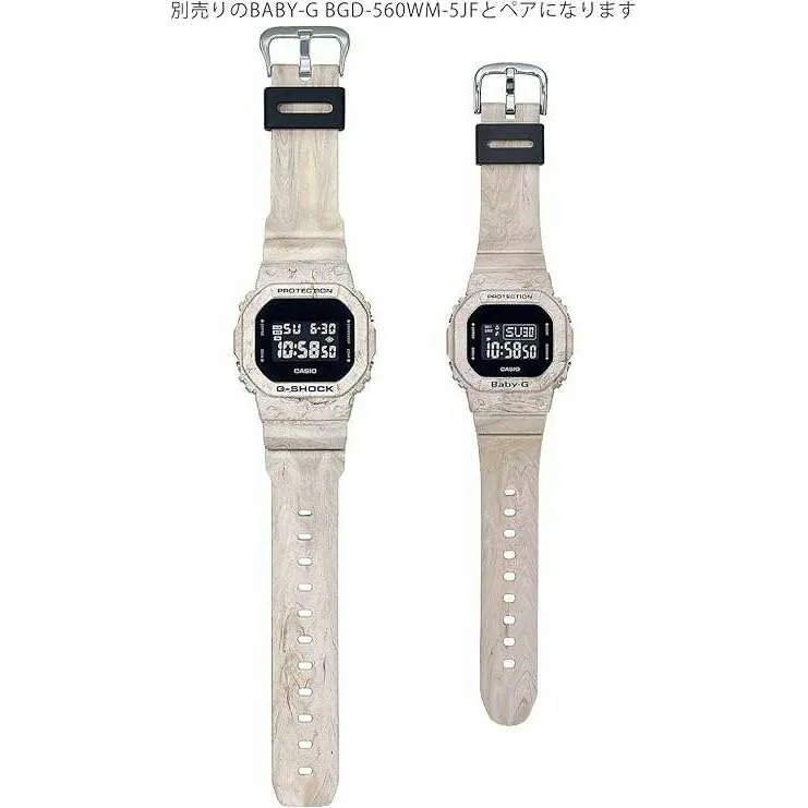 CASIO G-SHOCK EARTH TONED COLOR SERIES DIGITAL BEIGE MEN WATCH DW-5600WM-5JF