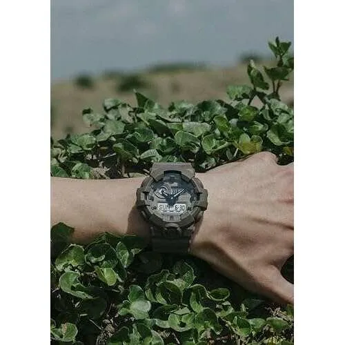 CASIO G-SHOCK NATURAL COLOR SERIES DAY-DATE BROWN RESIN MEN WATCH GA-700NC-5AJF