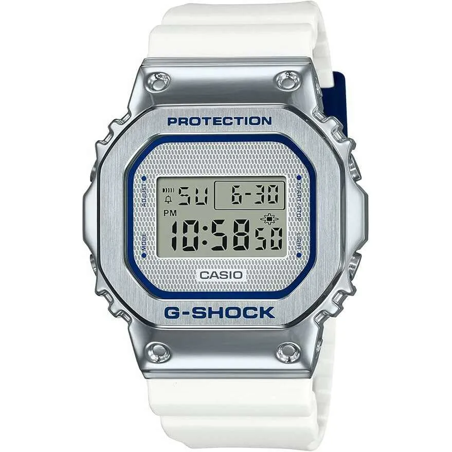 CASIO G-SHOCK PRECIOUS HEART SELECTION DIGITAL WHITE & SILVER MEN WATCH GM-5600LC-7JF
