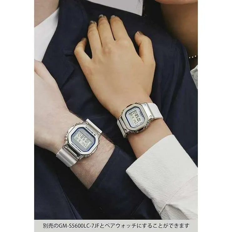 CASIO G-SHOCK PRECIOUS HEART SELECTION DIGITAL WHITE & SILVER MEN WATCH GM-5600LC-7JF