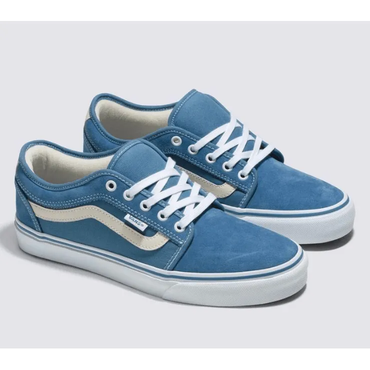 Chukka Low Sidestripe - Cream/Light Navy