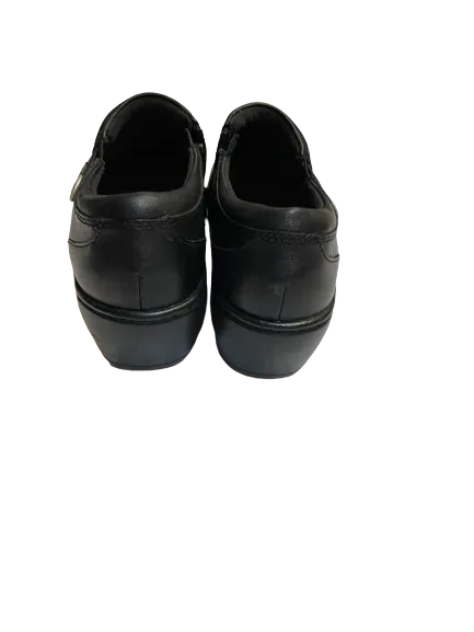 Clarks Soft Cushion Black Slip Ons