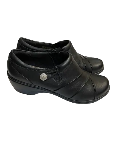 Clarks Soft Cushion Black Slip Ons