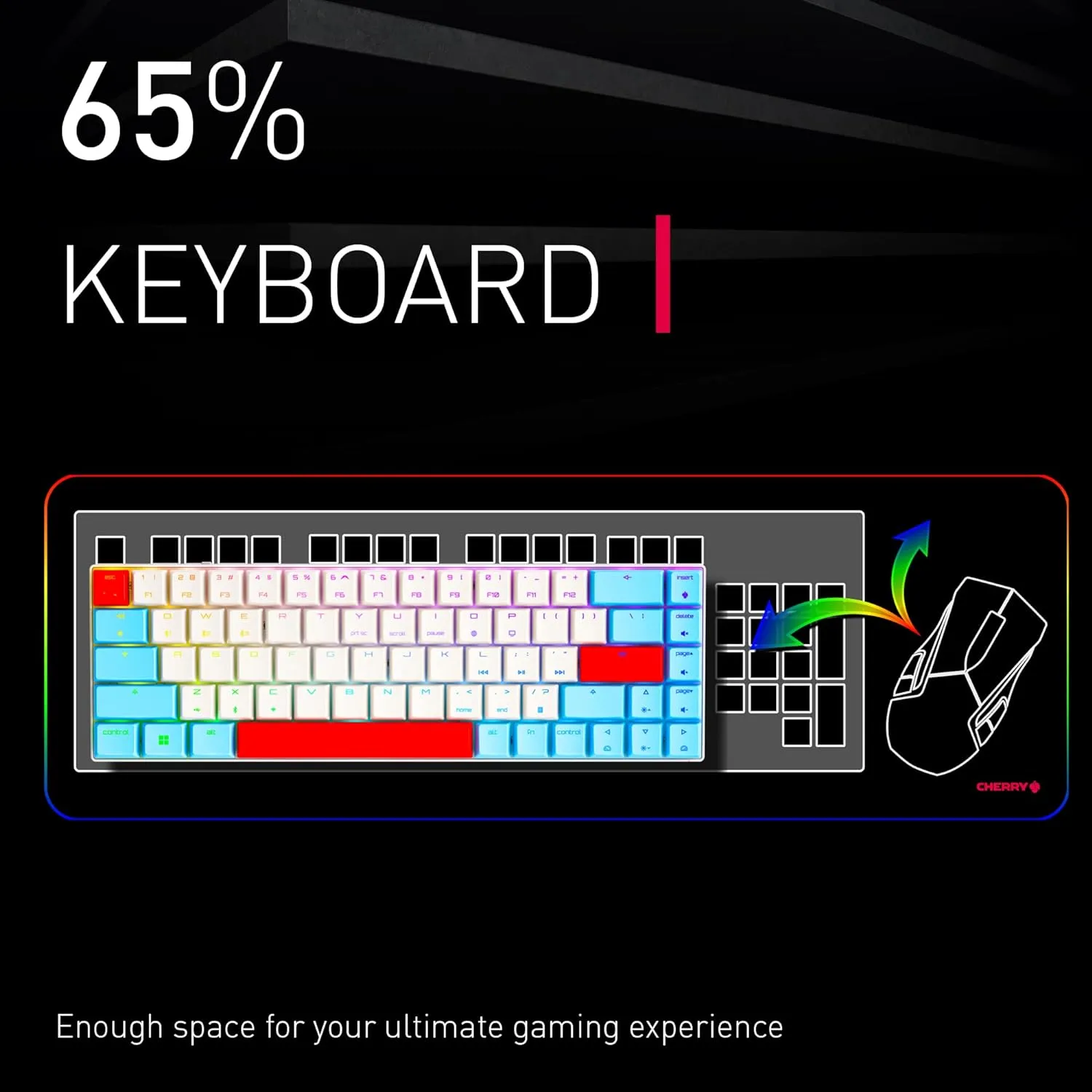 Compact Wireless Gaming Keyboard RGB MX Speed Switches