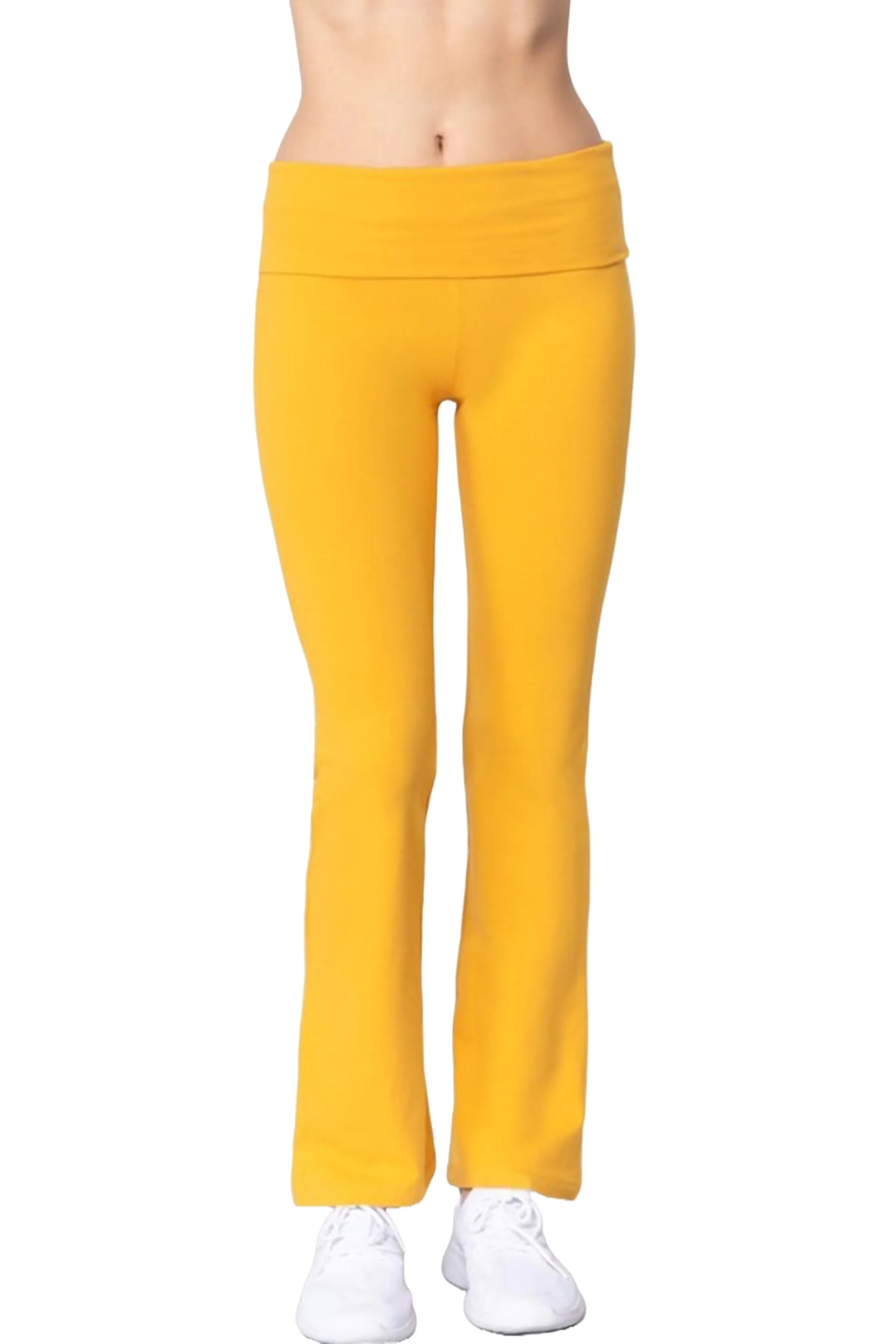 Cotton Spandex Yoga Pants with Fold-Over Waistband ZP8150C28 $7.50Each
